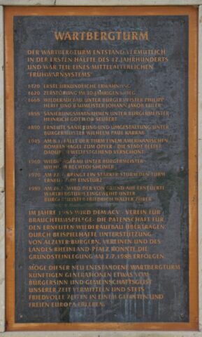 Wartbergturn, Alzey