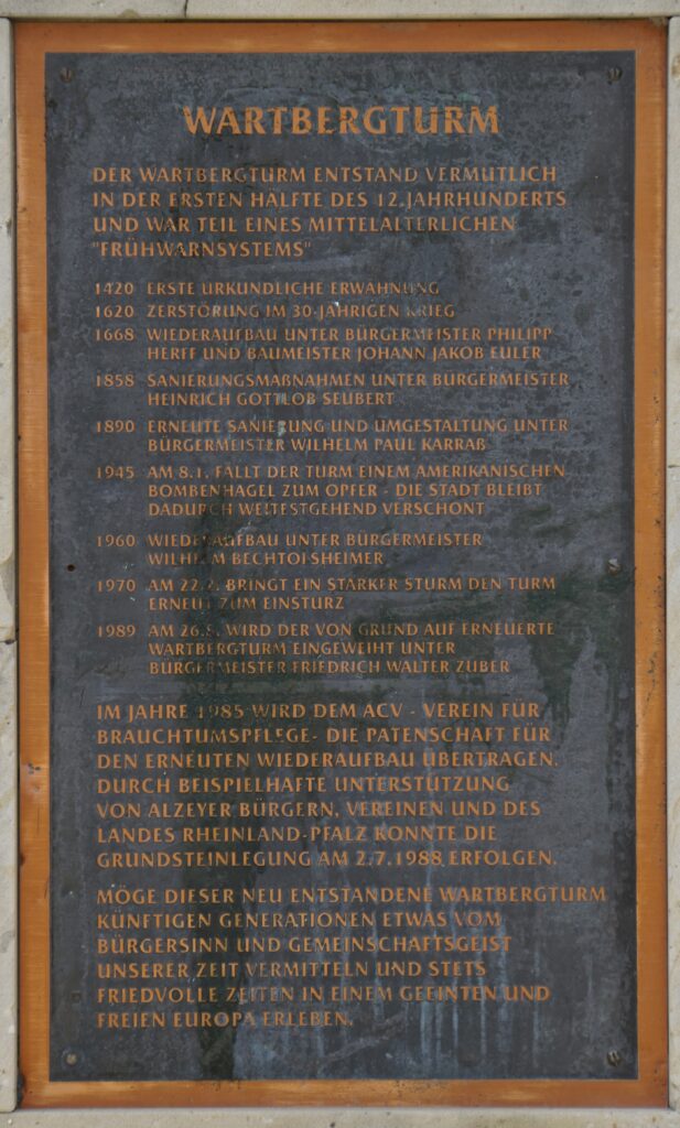 Wartbergturn, Alzey