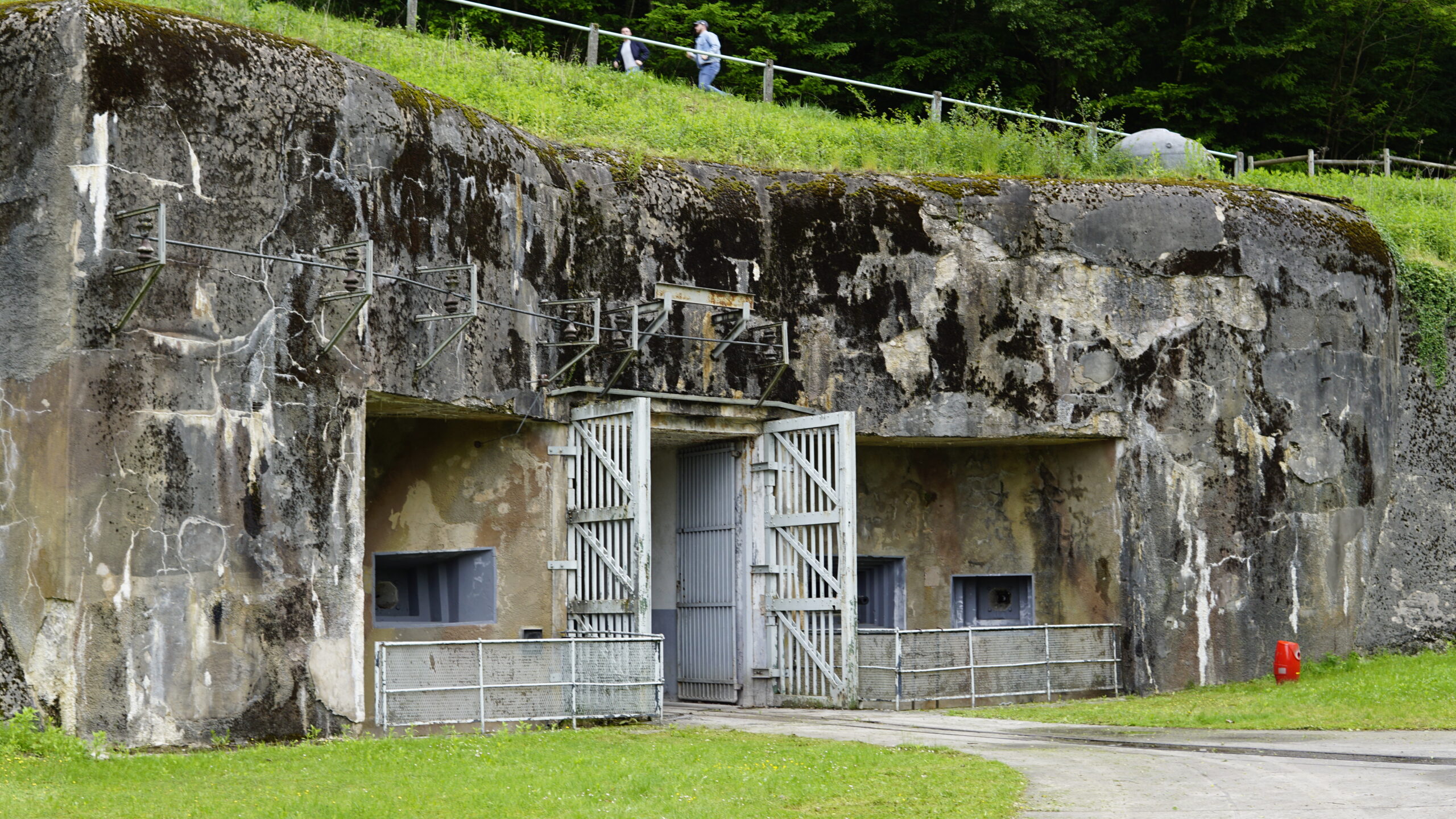 Entrance to the munitions gallery at the base of the ravine at Simserhof