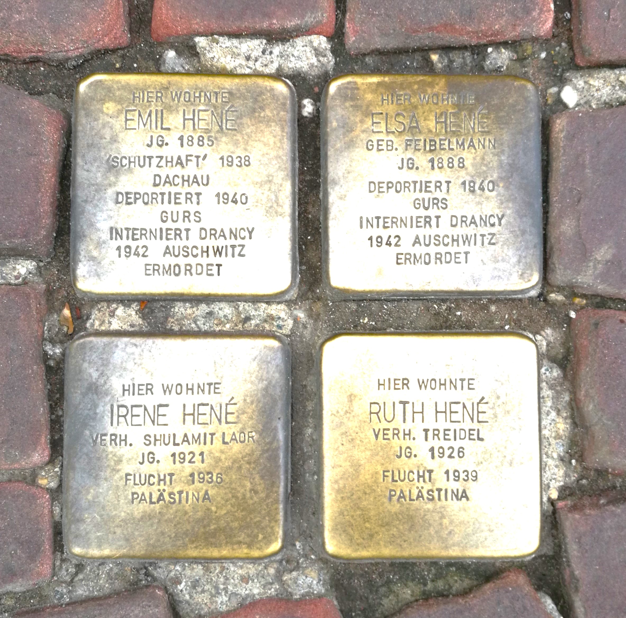 Stolpersteine “Stumbling Stones”
