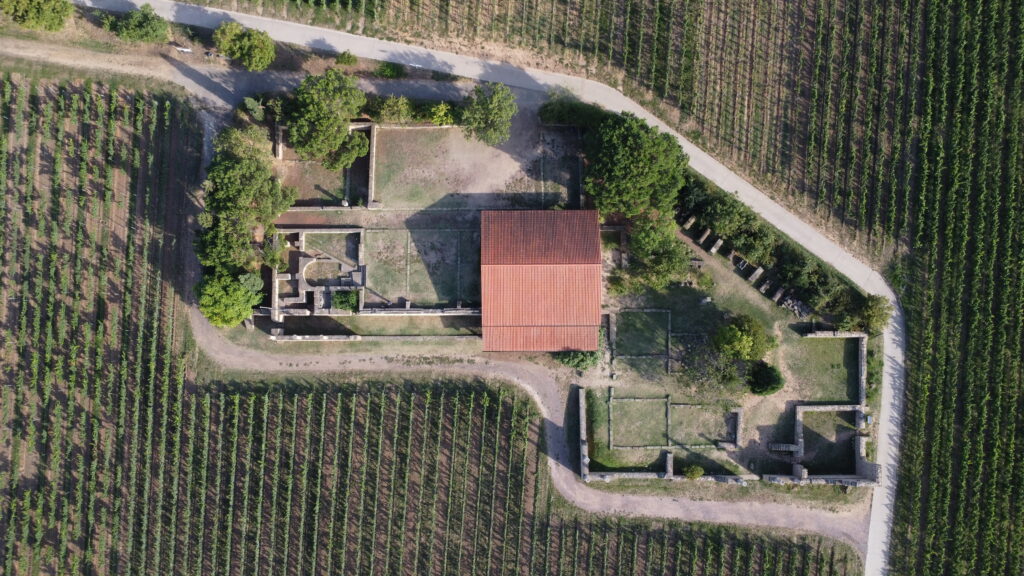 Here you can see the layout of the ancient facility